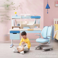 escritorio y silla de estudio para niños en casa